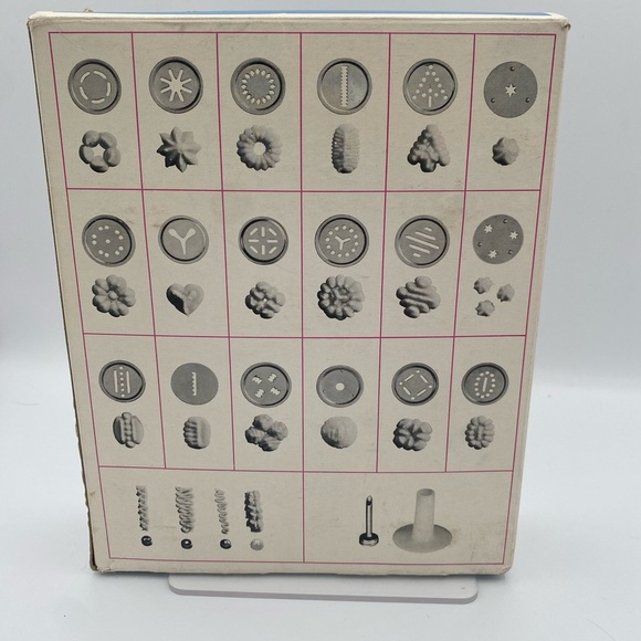 Vintage SAWA 2000 Deluxe Swedish Metal Cookie Gun Decorator Press - Picture 3 of 7